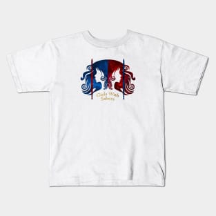 Girls With Sabers Kids T-Shirt